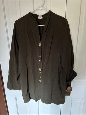 Gertie's linen/tencel jacket, size Large
